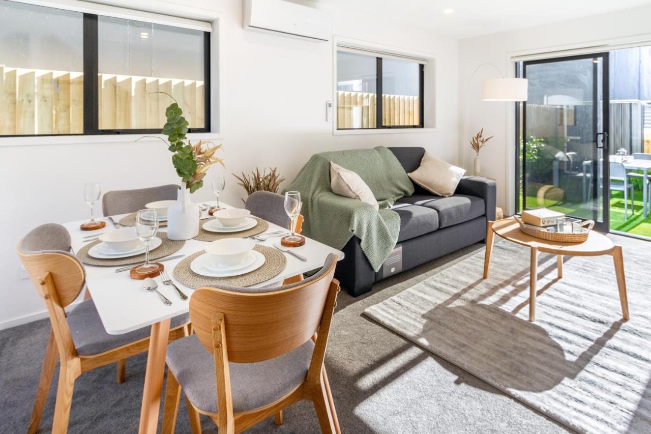 Modern Townhouse Cashel Street 2 Bed 2 Bath Appartement Christchurch Buitenkant foto